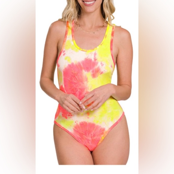 2/$25.  ZENANA NWT tye dye bodysuit - Picture 1 of 2